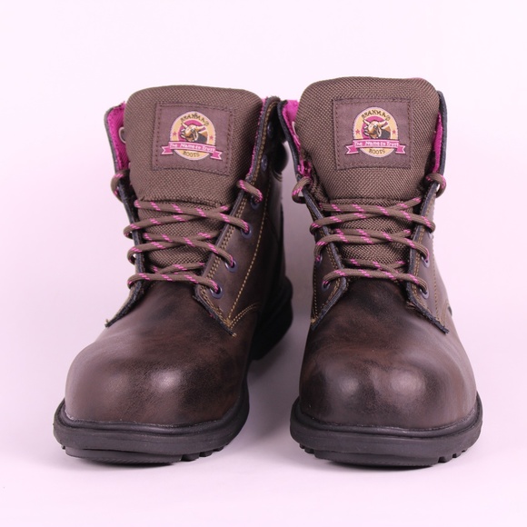 Brahma Women’s Waterproof Steel Toe Work Boots – Size 8.5 - Picture 1 of 13